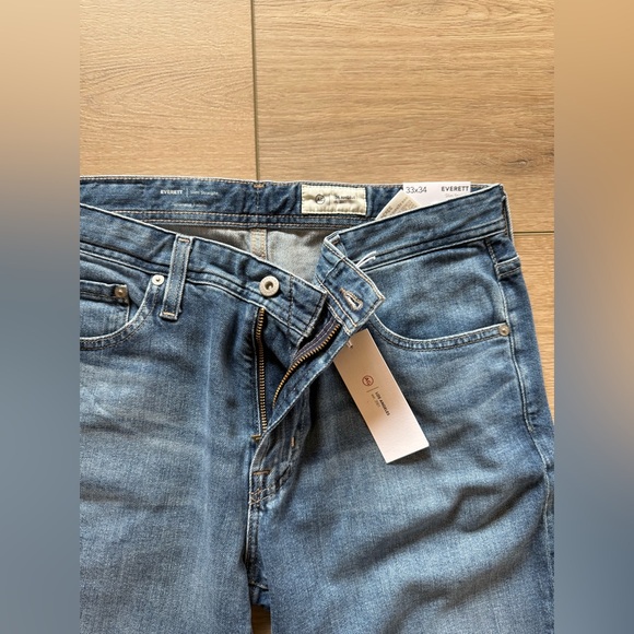 AG MENS JAPANESE DENIM EVERETT SLIM STRAIGHT 32x34 jeans - Picture 2 of 6